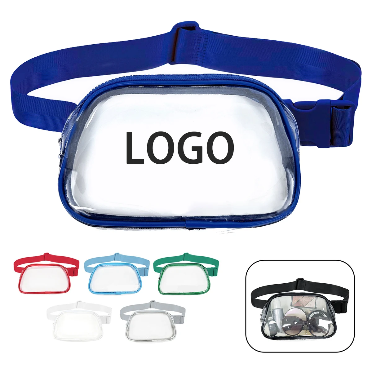 Adjustable Transparent Travel Waist Bag 1