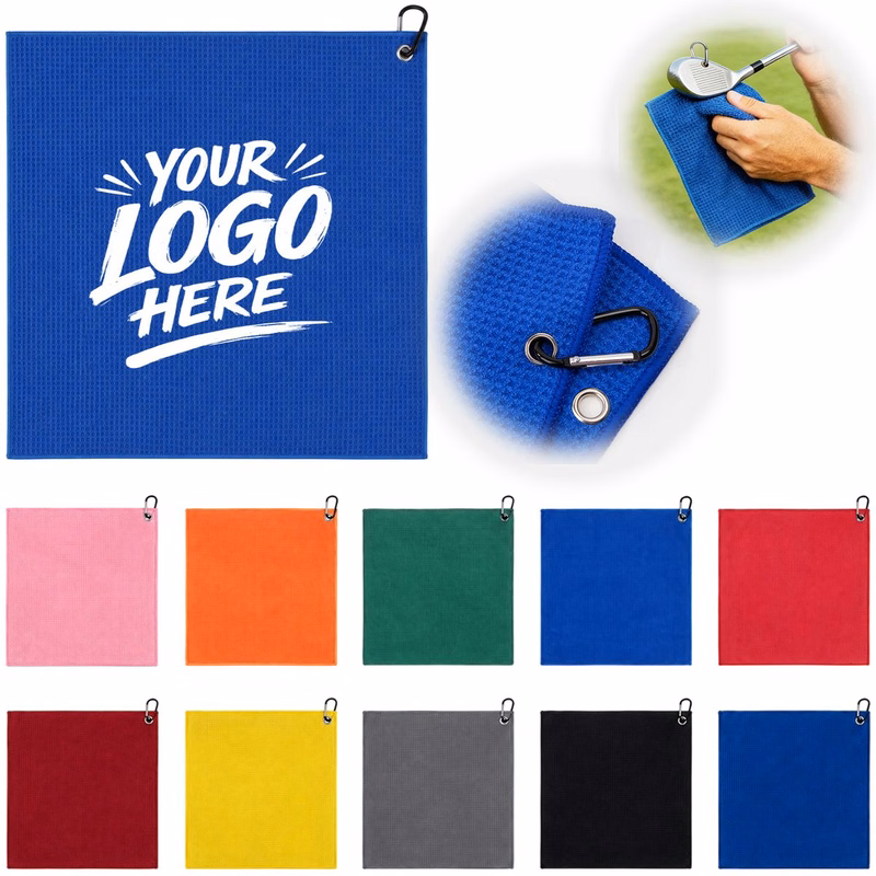 Microfiber Golf Towel With Hanging Hook