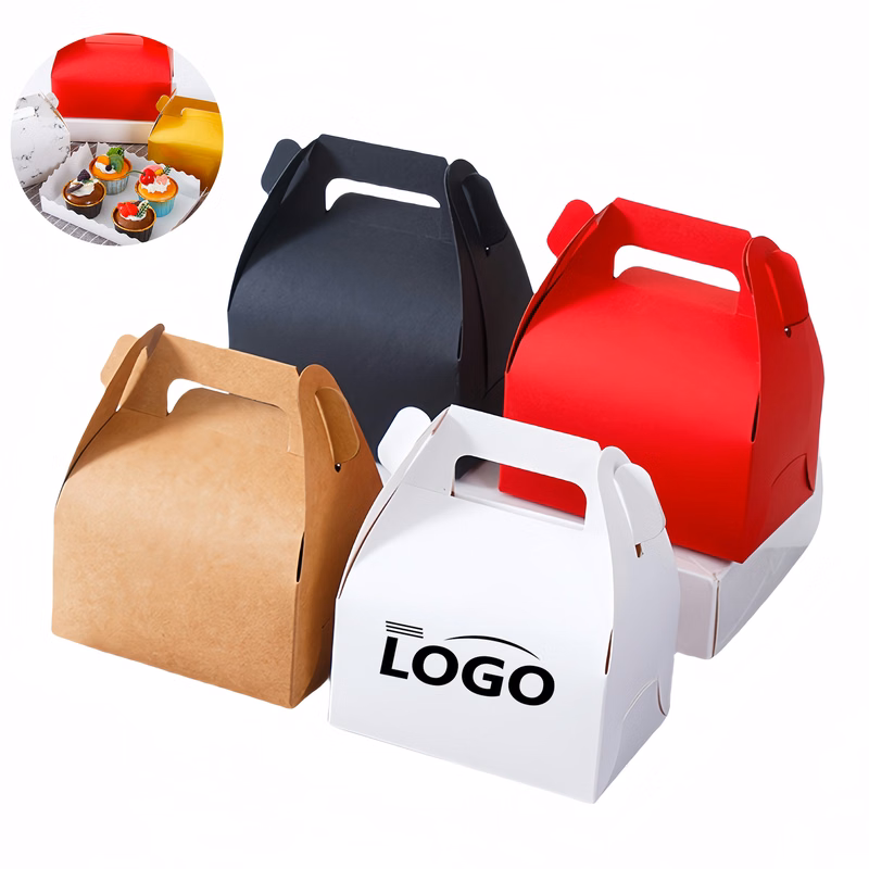 Portable Eco-Friendly Cake Packaging Boxes in Multiple Sizes
