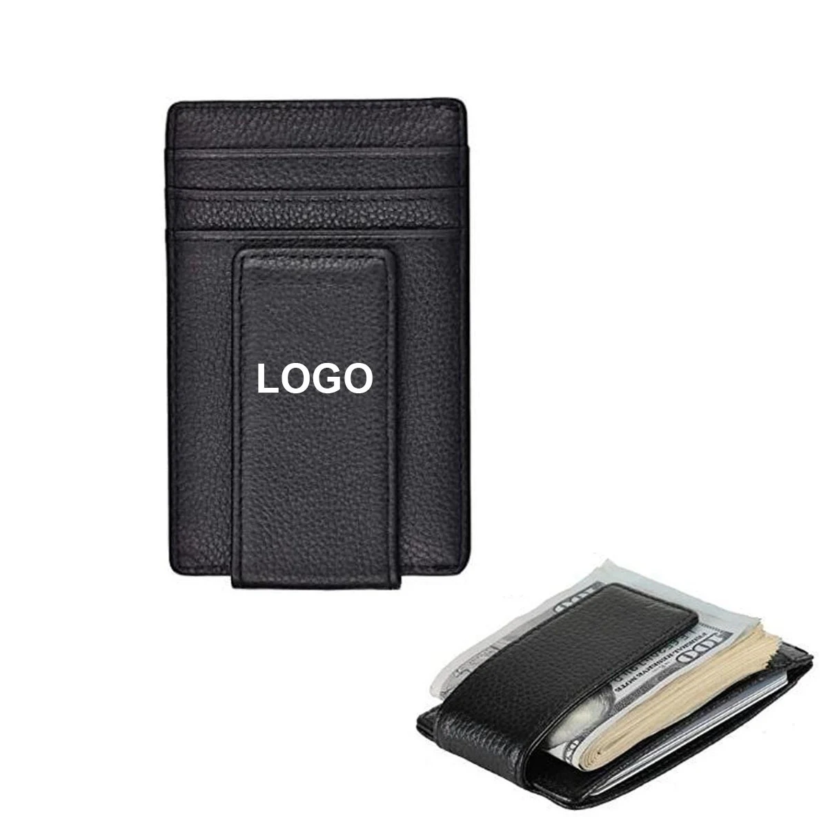 Leather Rfid Money Clip 1