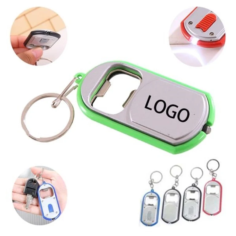 Mini Flashlight with bottle opener keychain 1