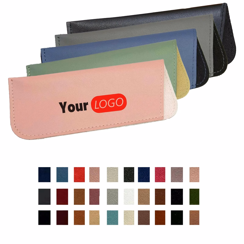 PU Leather Eyeglass Case Scratch-Resistant Portable Pouch