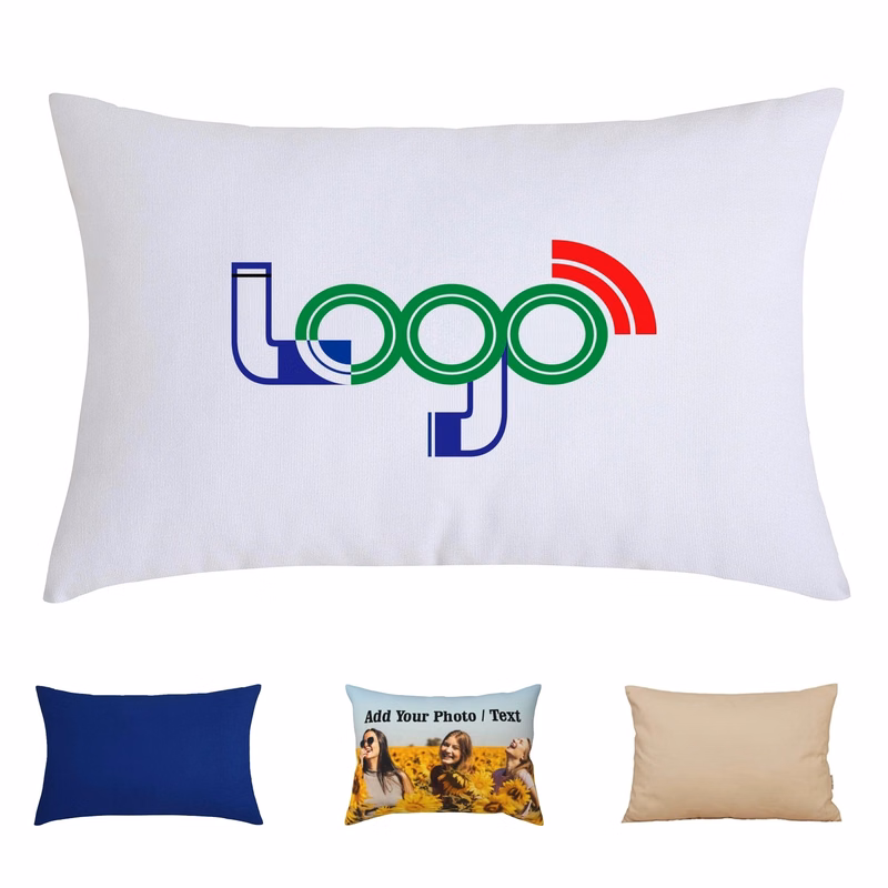 Custom 11.8" x 19.7" Full Color Cushion Cover With Zipper