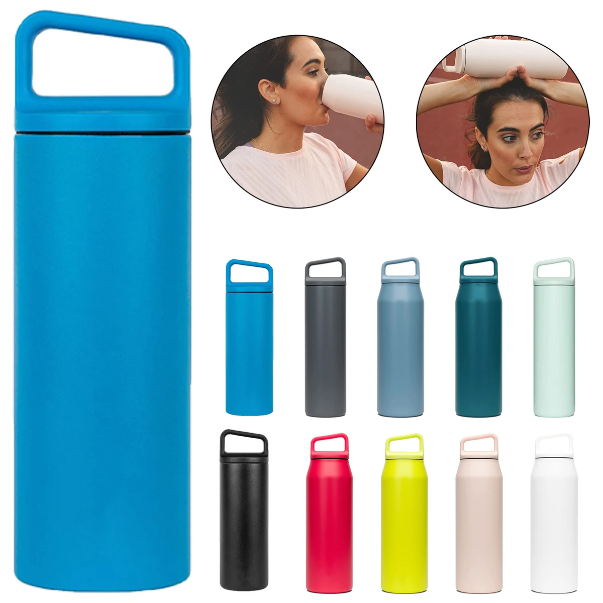 20oz Wide Mouth Water Bottle, custom water bottle with logo imprint 1