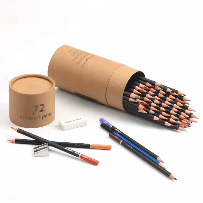 72-Color Pencil Cylinder Art Set