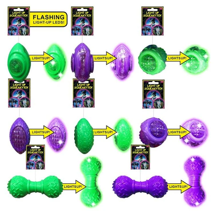 Light-Up Squeaky Dog Toys 1