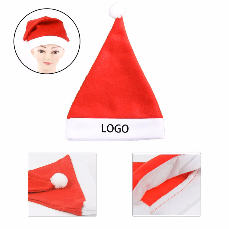 MOQ:10pcs Festive Felt Xmas Cap