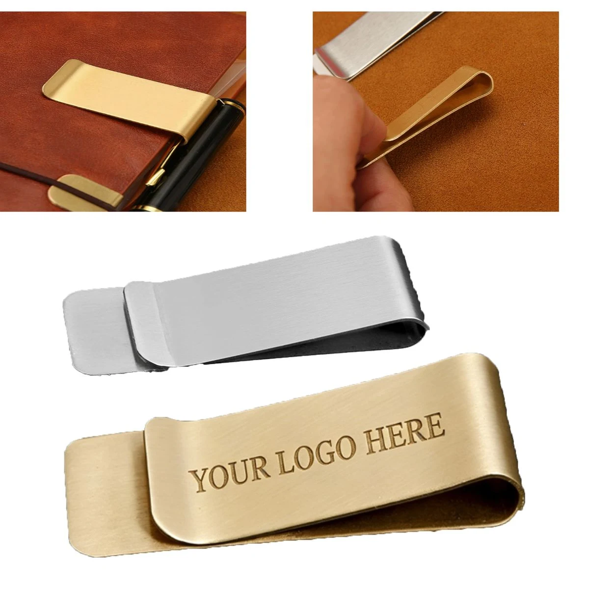 Custom Laser Logo Metal Pen Clip 1