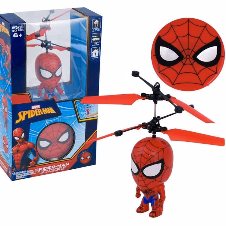 Marvel Spiderman Flying Character Helicopter 3.5"