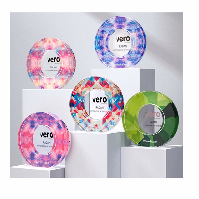 Dazzle Round Creative Crystal Trophy (direct import)