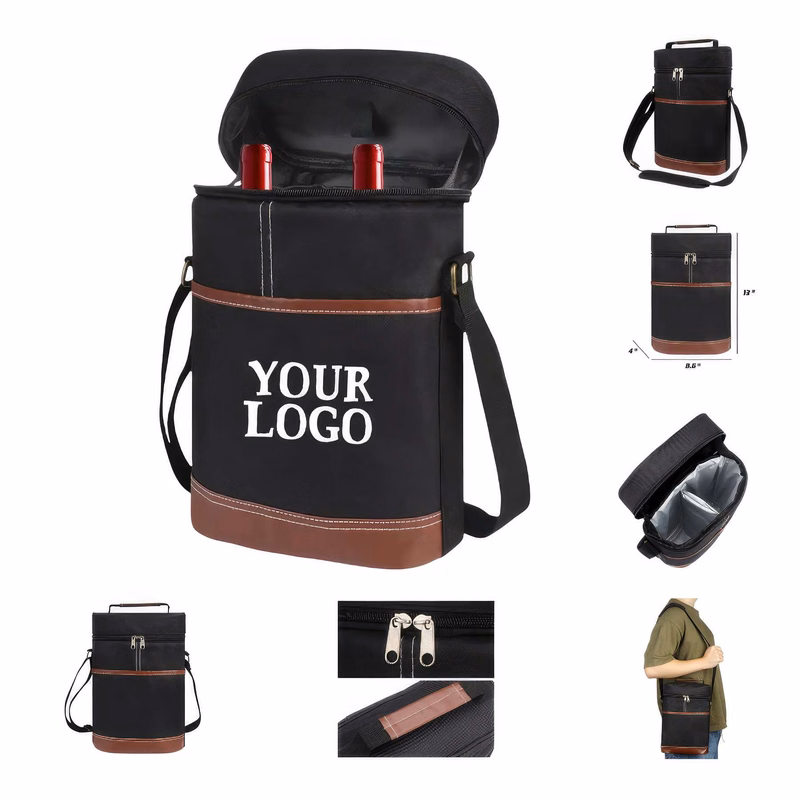 Custom Insulated Cooler Bag Leakproof Wine Tote