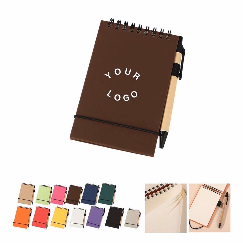 Pocket Size Notebook with Binding and Pen