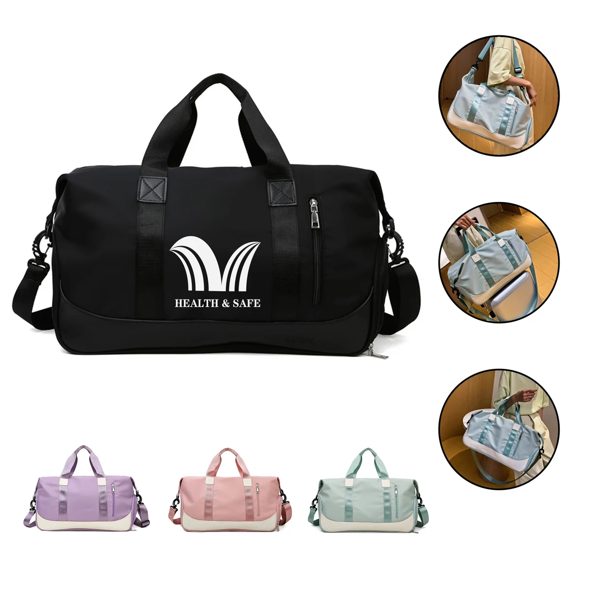 Gym Duffel Bag Weekender Yoga Mat Sports Travel 1