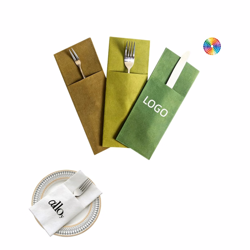 Customizable Disposable Lint-Free Rectangular Napkins