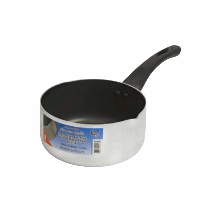 Aluminum Lip Saucepans - 1 Qt Silver