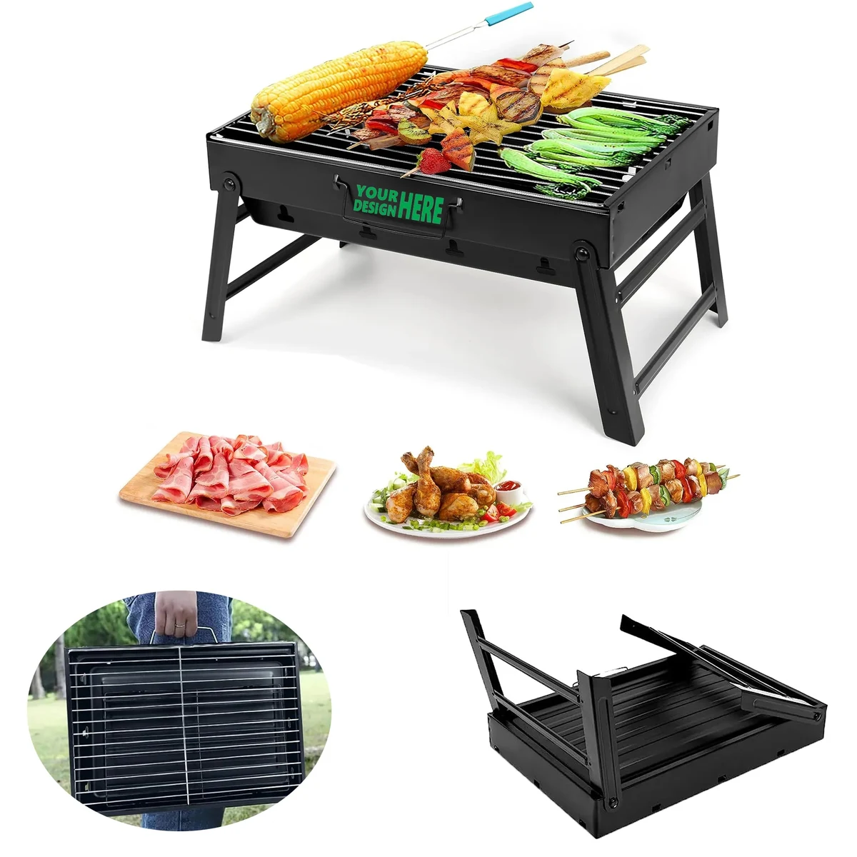 Portable Camping Picnic Carbon Grill 1