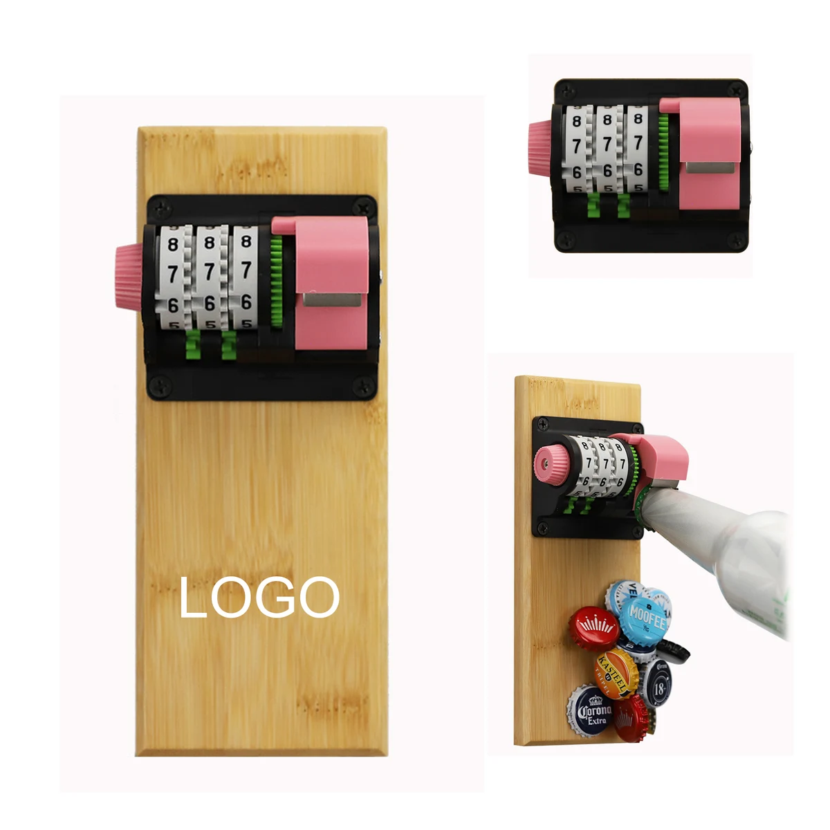 Magnetic Wall Mount Counting Bottle Opener 1