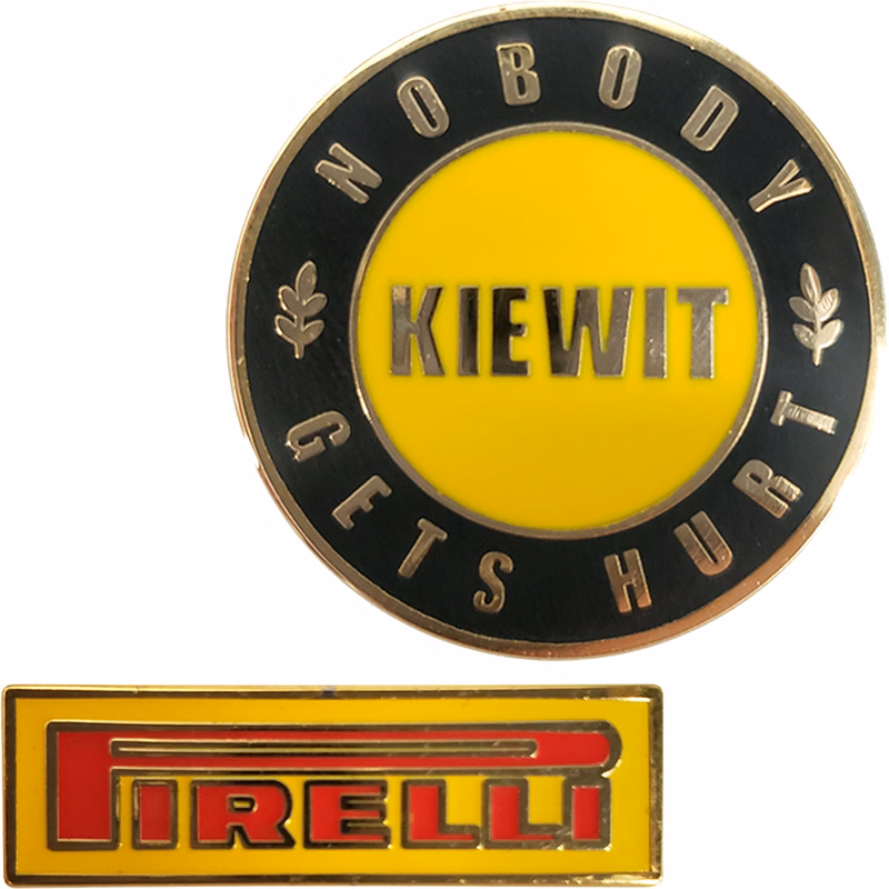 Epola Lapel Pins: 1 1/8" W x 1 1/8" H