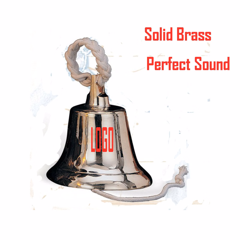 10" SOLID BRASS WITH BRAIDED COTTON HANGING PULL ROPE