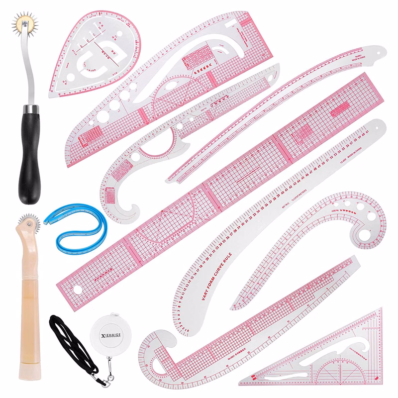 13PCS Styling Sewing French Curve Ruler Set
