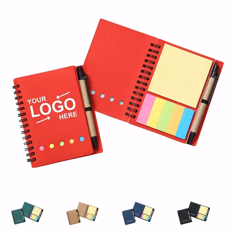 Notebook With Sticky Pen & Note