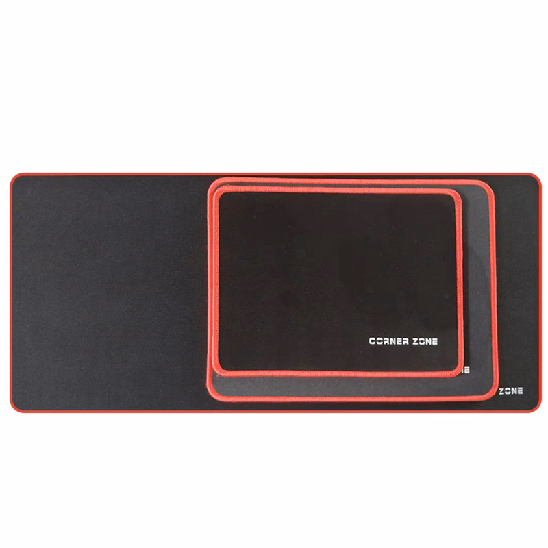 Soft Polyester Large Black Gaming Mouse Pad