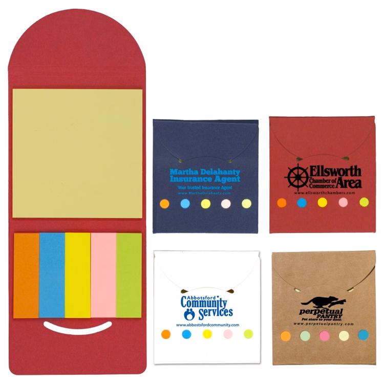 Recycled Sticky Notes and Flags Booklet