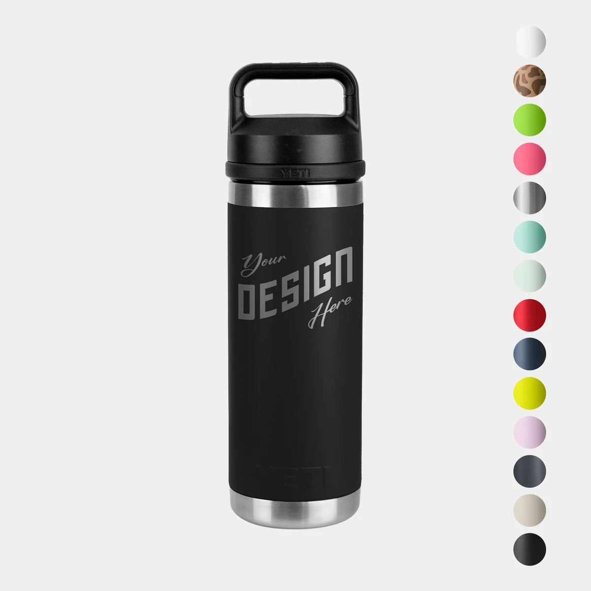 18 Oz YETI® Stainless Steel Insulated Water Bottle w/ Chug Cap 1