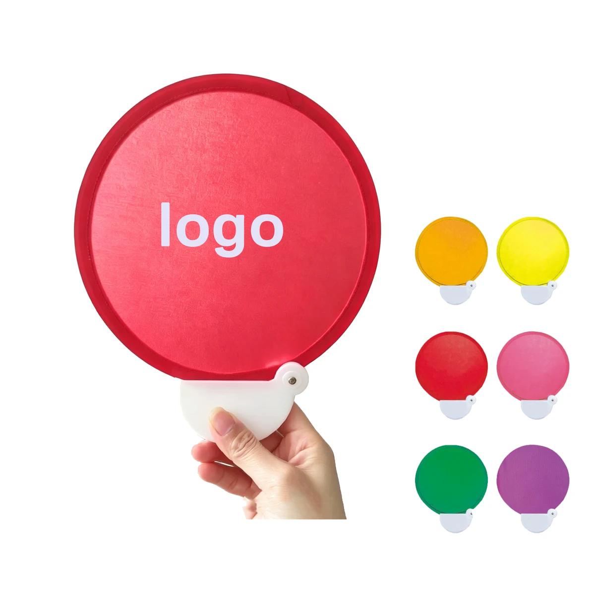 Collapsible Hand Fan With Grip Handle 1