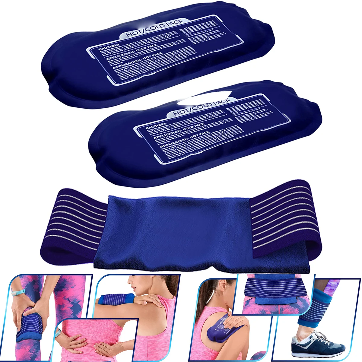 2 Reusable Hot and Cold Ice Packs 1