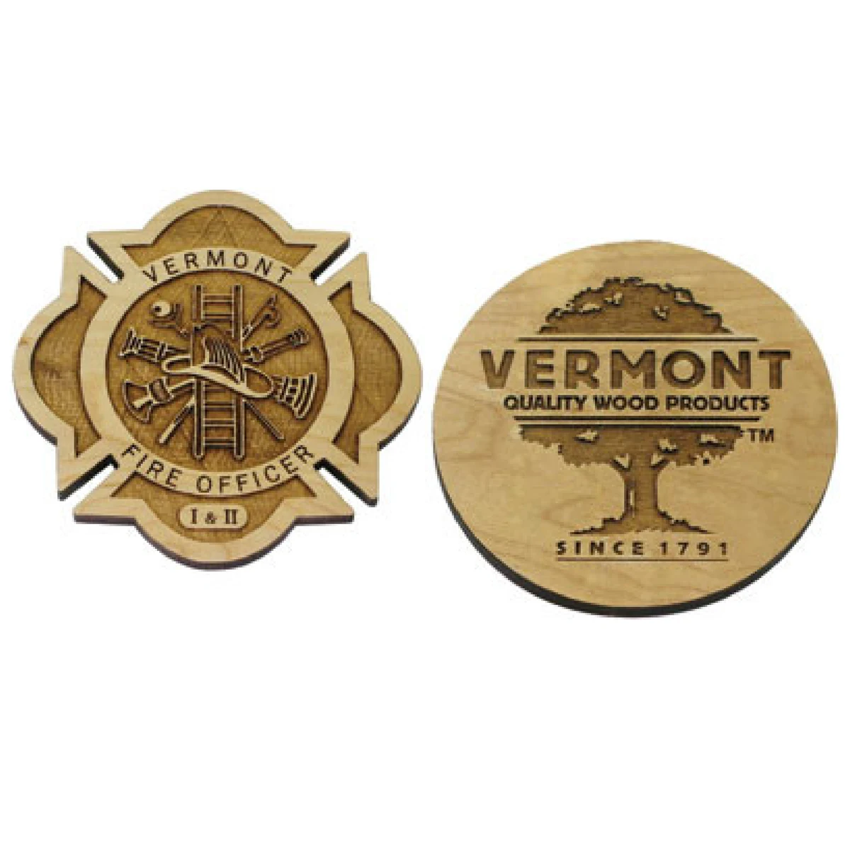 Coaster with laser engraving 1