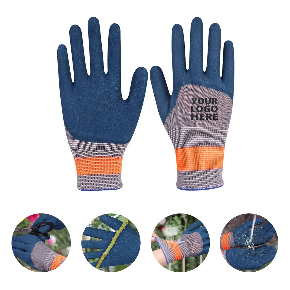 Breathable Rubber Coated Gardening Gloves 1