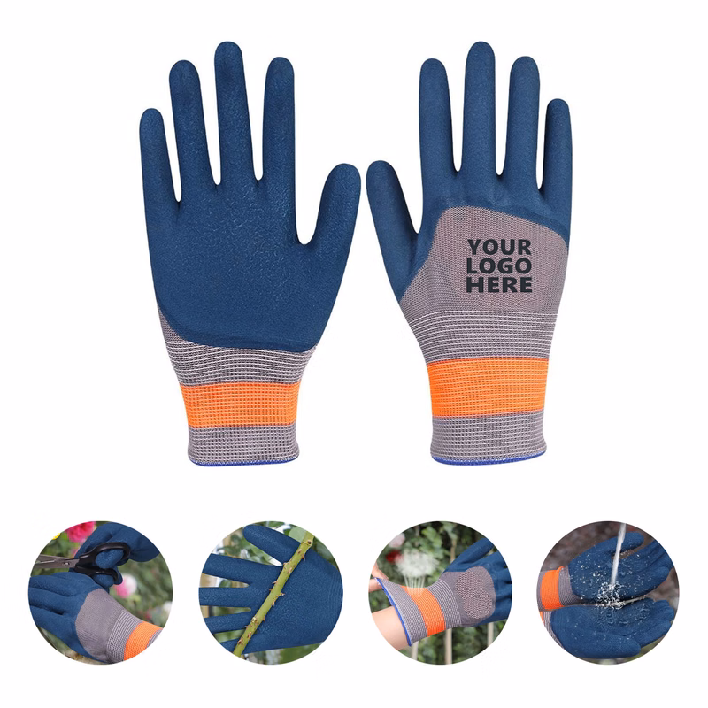 Breathable Rubber Coated Gardening Gloves