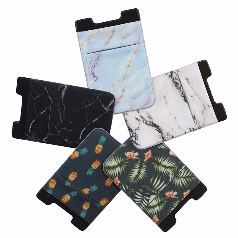Elastic Wallet Card Holder Phone Pocket