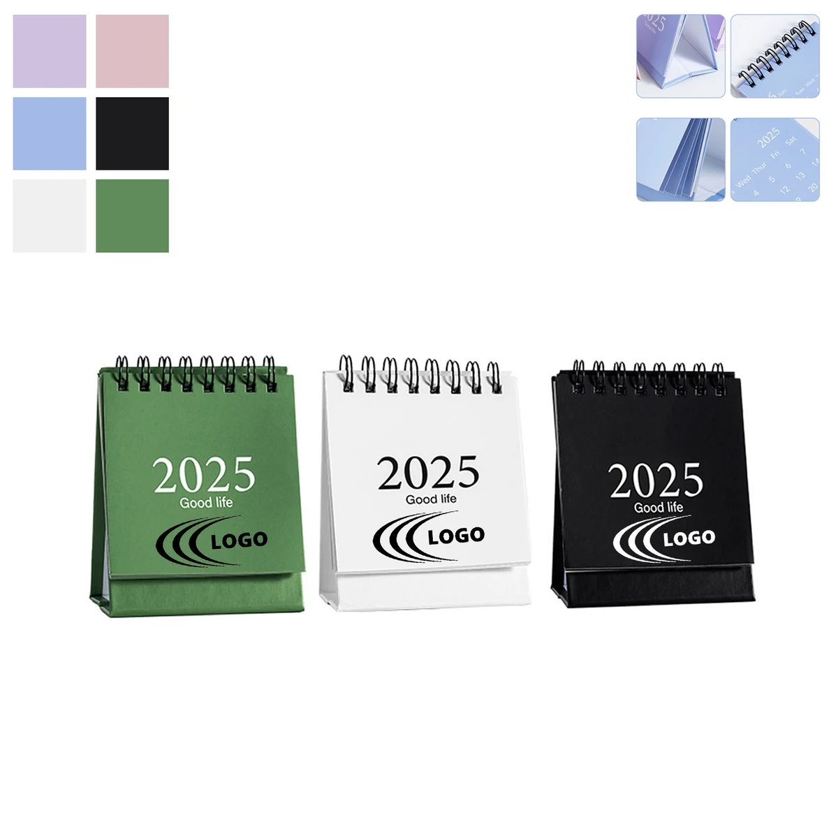 MOQ 100pcs Mini 2025 Desk Calendar 1