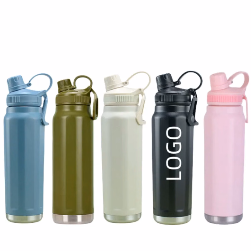 33.82 oz Stainless Steel Water Bottle with Straw