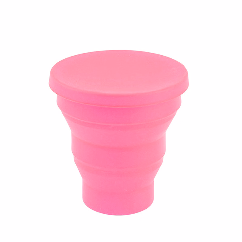 Silicone Folding Travel Cup With Lid