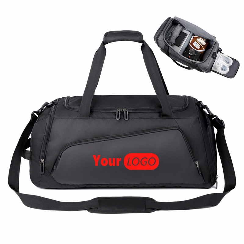 Polyester Lightweight Large Capacity Travel Bag ?C Dry-Wet Separation For Easy Packing