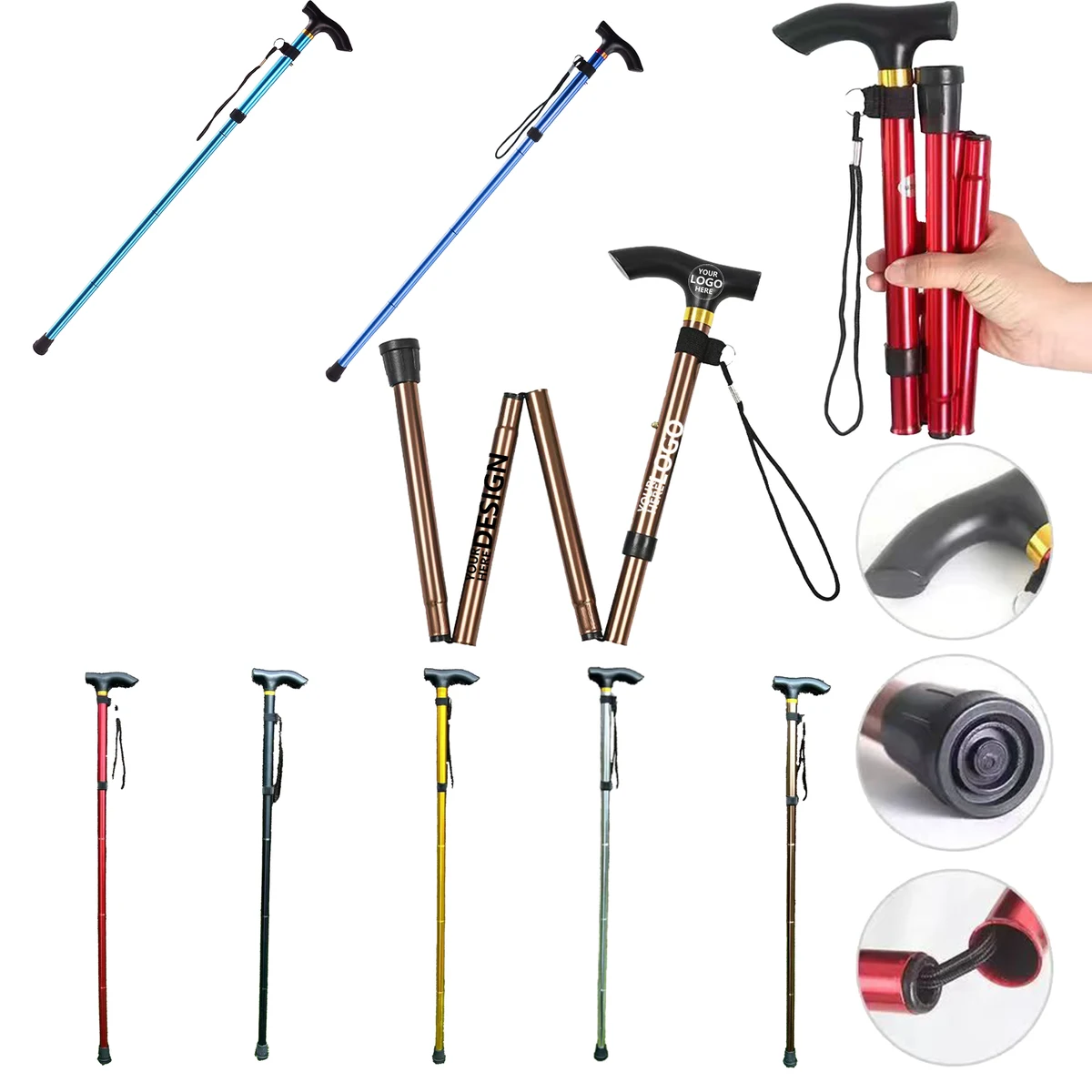 Durable Aluminum Alloy Walking Pole 1