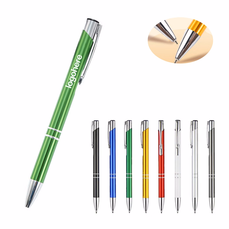 Slant-Tip Matte Black Ballpoint Pen