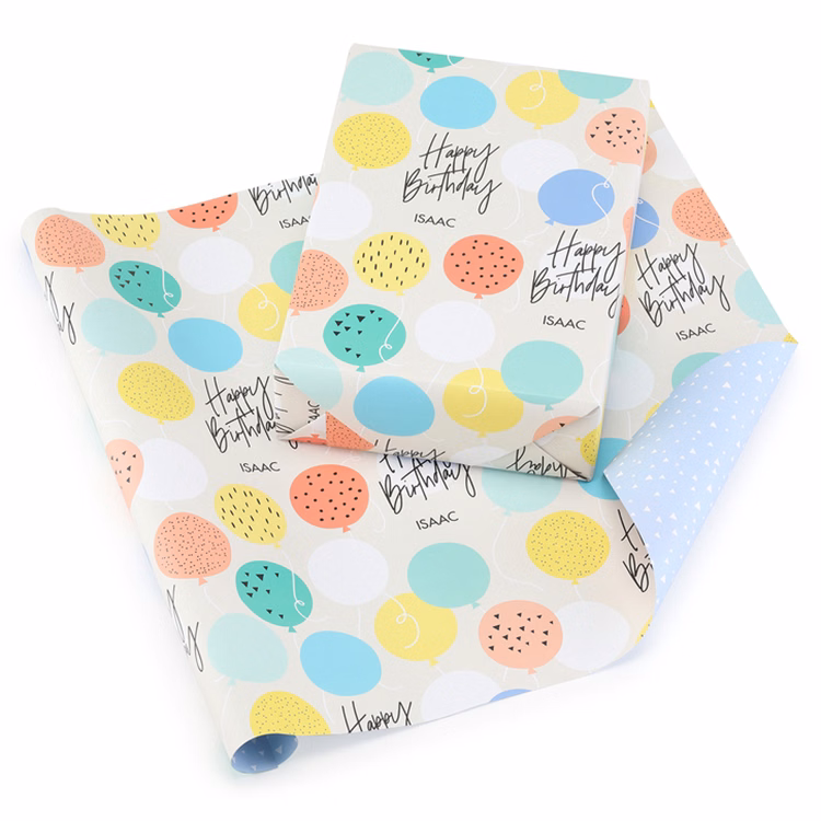 Bountiful Balloons Reversible Wrapping Paper (28"x20")