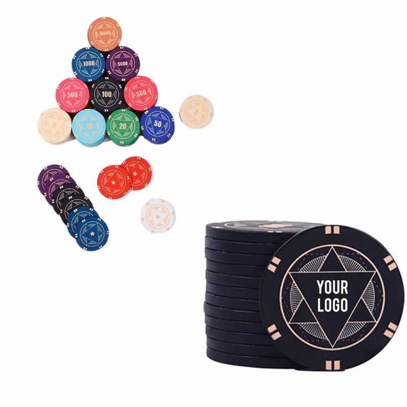 Full Color Ceramic Poker Chip MOQ 100pcs