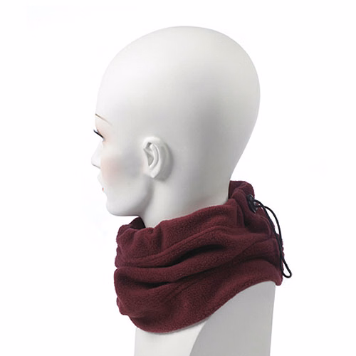 Maroon Fleece Neck Gaiter
