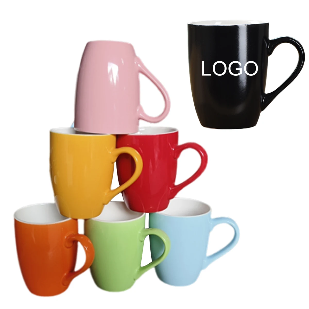 12OZ Custom Multi-Color Ceramic Mug 1