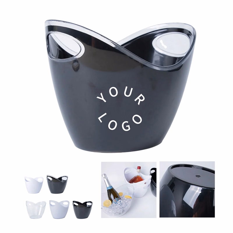 Plastic Ice Bucket for Wine and Beer Storage