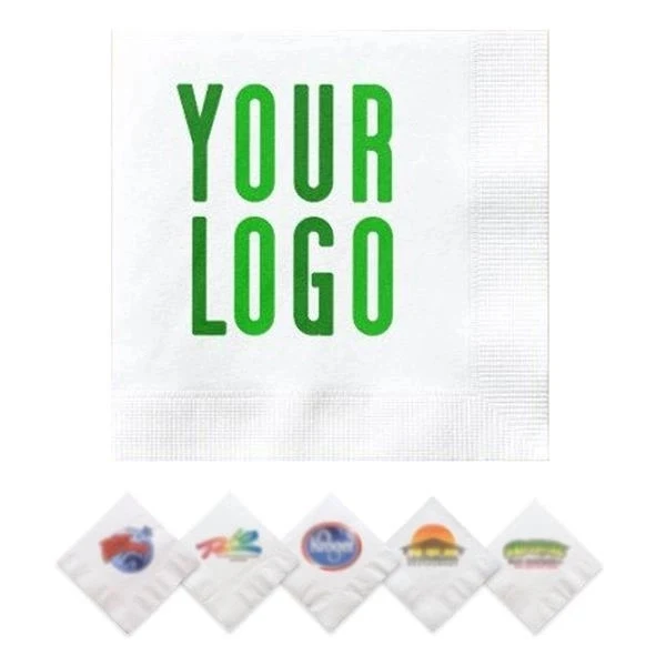 2-Ply White Cocktail Napkins 1