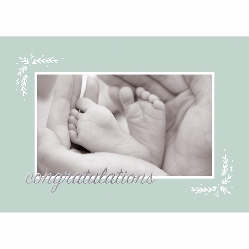 Tiny Toes Congratulations Cards