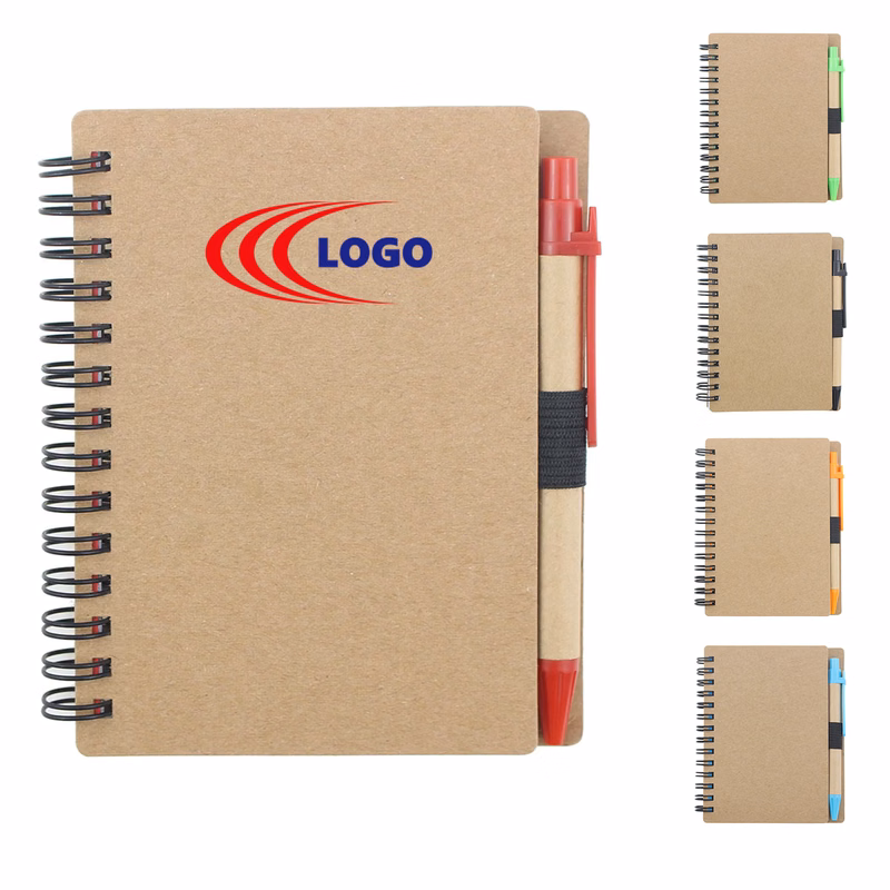 Custom Spiral Notebook with Eco-Friendly Kraft Paper