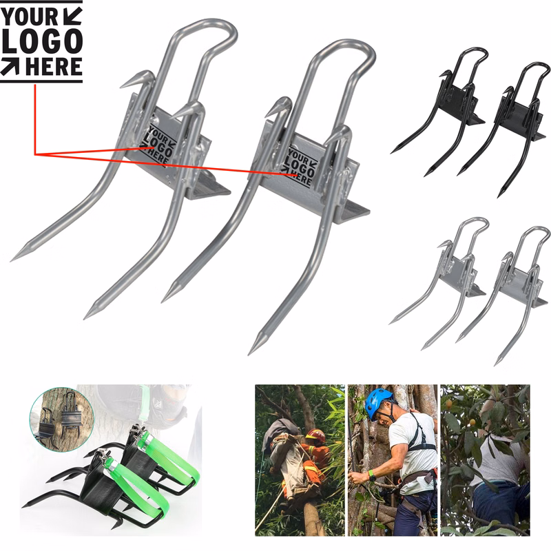 Tree Climbing Spike 4 Spurs, with Adjustable Safe Seat Belts