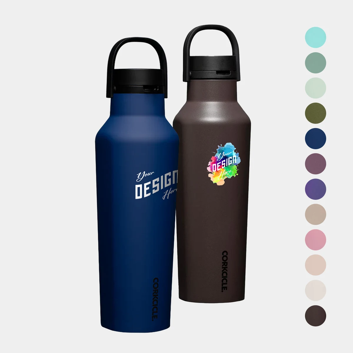 20 oz Corkcicle® Stainless Steel Triple Insulated Wide Mouth Sport Canteen 1